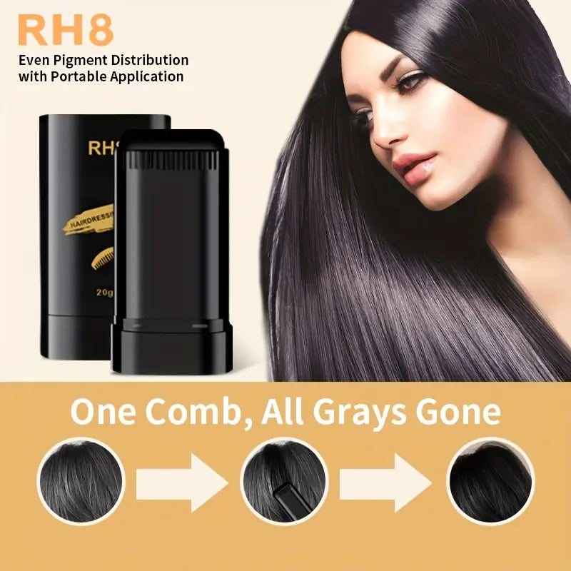 Instant Hair Comb Dye Stick | Quick Touch-Up | Easy Application For Men & Women