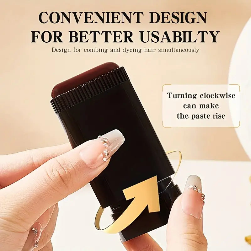 Instant Hair Comb Dye Stick | Quick Touch-Up | Easy Application For Men & Women
