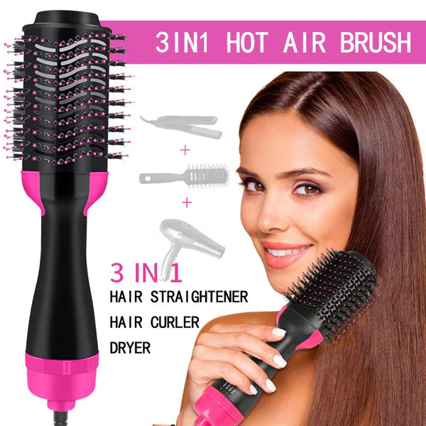 One Step 3 In 1 Hot Air Brush , Hair Dryer & Styler