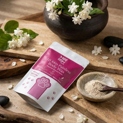 MEOW 10 MIN Painless Body Wax Powder – Herbal Hair Removal Powder (100g)