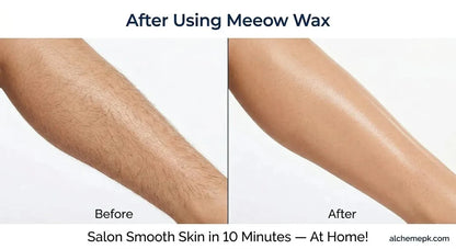 MEOW 10 MIN Painless Body Wax Powder – Herbal Hair Removal Powder (100g)